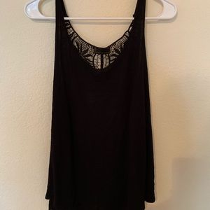 Black lace tank